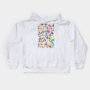 Creative Geometric Colourful Triangle Pattern #14 Kids Hoodie